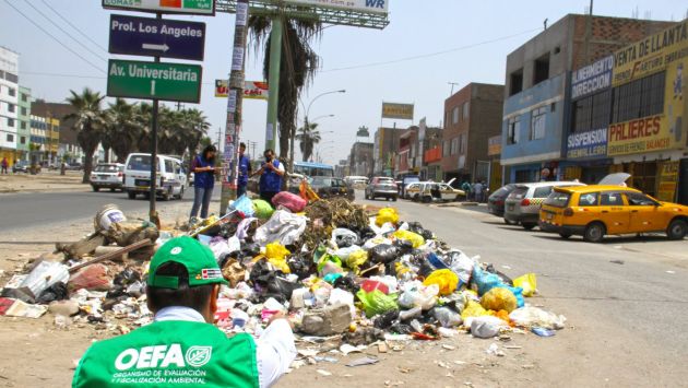 Comas es uno de los distritos afectados por la acumulación de basura. (OEFA)