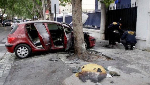 Tres heridos dejó ataque terrorista a cuartel de la Policía. (Agencia Uno-chile )