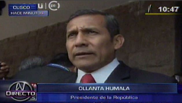 Humala volvió a referirse a Belaunde Lossio. (Canal N)