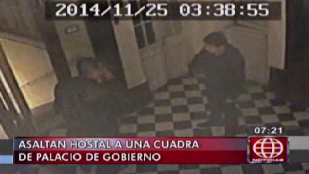 Delincuentes encañonaron al cuartelero del hotel Santa Rosa. (América Noticias)