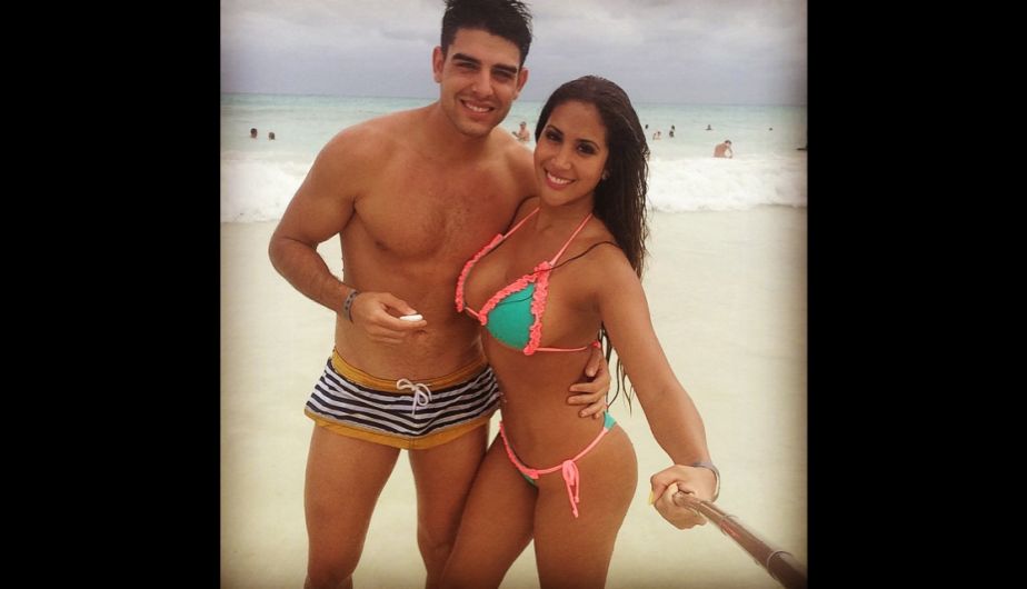 Melissa Paredes y Juan Antonio Peña se encuentran vacacionando en la Rivera Maya. (Facebook Melissa Paredes)