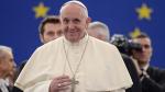 Papa Francisco visitó el Parlamento Europeo. (AFP)