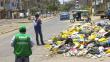 Denunciaron a Comas y San Martín de Porres por no recoger basura de calles