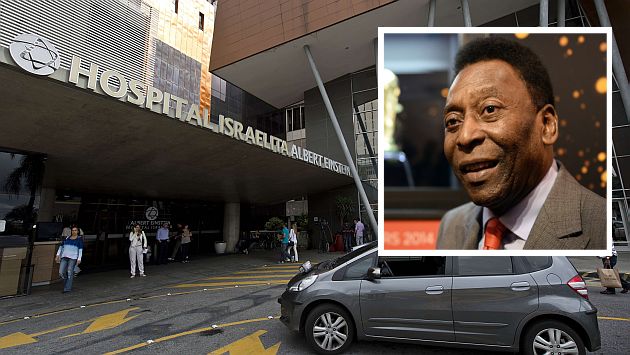 Pelé sigue internado en Sao Paulo. (AFP)