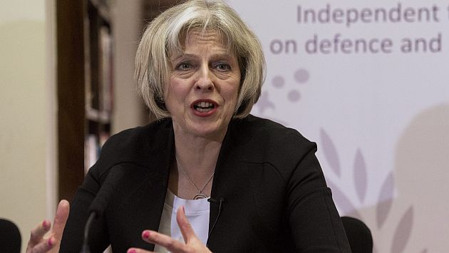 Theresa May, ministra del Interior, dio preocupante cifra sobre esclavitud en Reino Unido. (EFE)