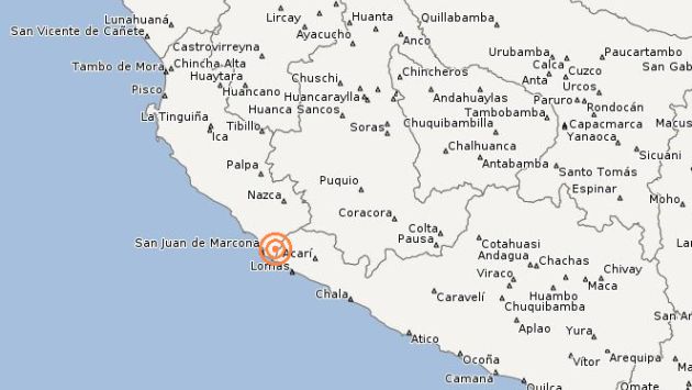 Defensa Civil no registró víctimas ni daños por este sismo. (IGP)