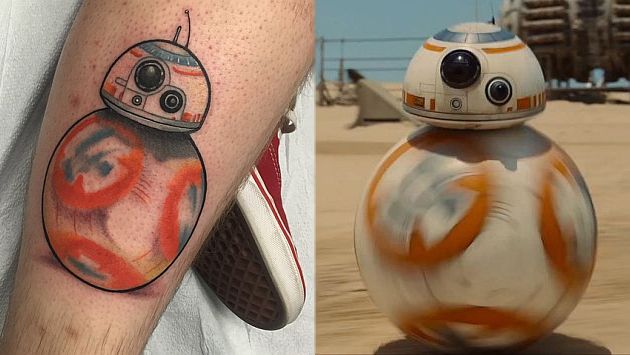 ‘Star Wars: The Force Awakens’: Joven se hizo este tatuaje tras ver el tráiler de la cinta. (Instagram @ibreckon/ Captura de video)