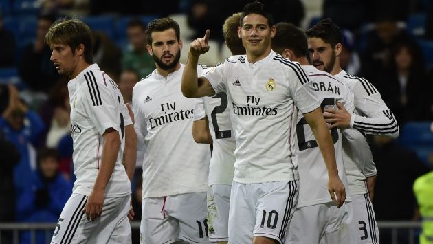 James Rodríguez anotó dos goles en triunfo del Real Madrid. (AFP/YouTube)
