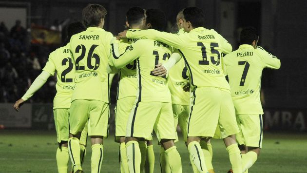 Barcelona, sin Lionel Messi, goleó 4-0 al Huesca en la Copa del Rey. (AFP)