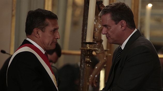 Ollanta Humala sigue apoyando a Daniel Figallo. (Martin Pauca)