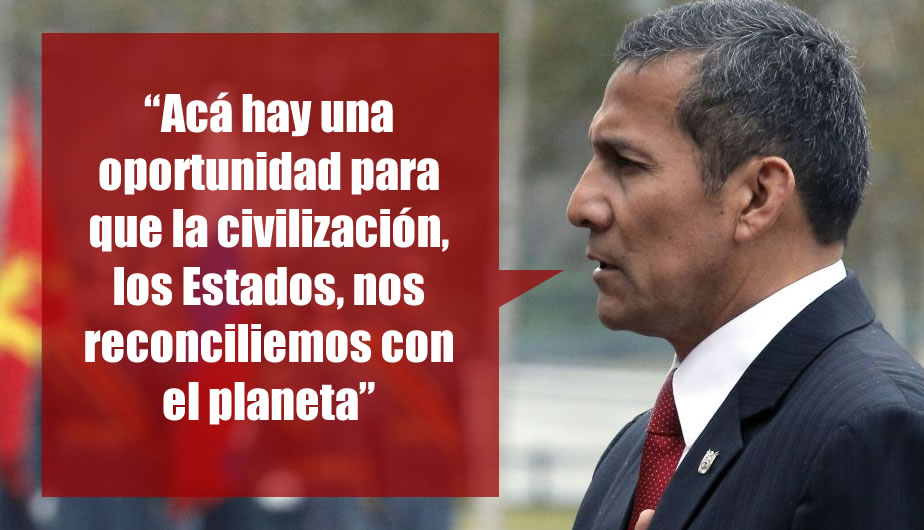 Humala dijo que la COP20 es una oportunidad para el mundo. (Perú21)