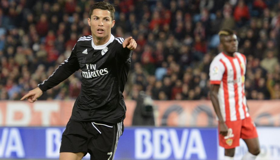 Cristiano Ronaldo festeja su doblete en el 4-1. (Reuters)