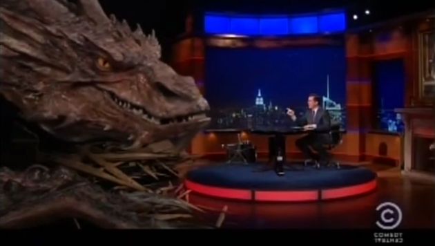 Smaug fue entrevistado en el programa de Stephen Colbert. (YouTube)