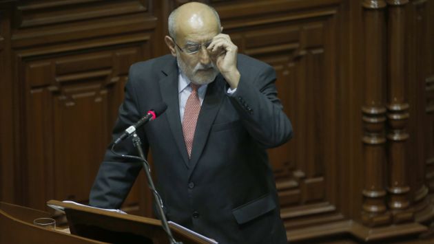 El ministro Mayorga se salvó de la censura en el Congreso por el caso Interoil, en setiembre pasado. (Martín Pauca)