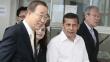 Ban Ki-moon felicitó a Ollanta Humala por lucha contra pobreza y drogas