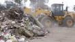 Comas: Maquinaria pesada inició recojo de 1,500 toneladas de basura