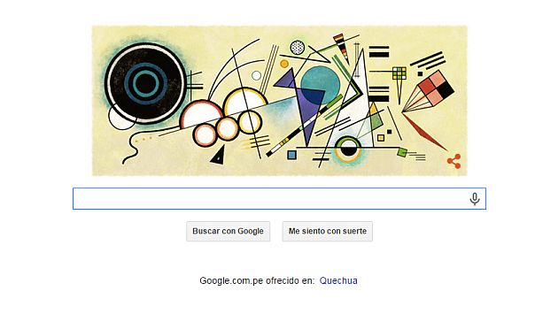 Vasili Kandinski recibe homenaje con doodle. (Google)