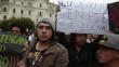 Centro de Lima: Enfrentamientos en protesta contra régimen laboral juvenil