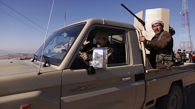 Peshmergas combatieron a yihadistas de Estado Islámico. (AP)