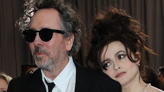 Tim Burton y Helena Bonham Carter. (AFP)