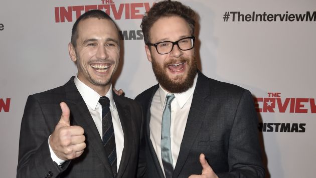 James Franco y Seth Rogen son los protagonistas de ‘The Interview’. (AFP)
