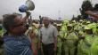 Emape: Trabajadores hacen plantón en Vía de Evitamiento por falta de pagos