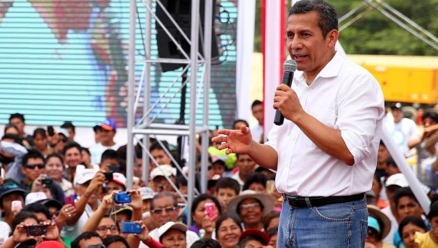 Ollanta Humala evitó comentar sobre el fiscal Carlos Ramos Heredia. (Difusión)