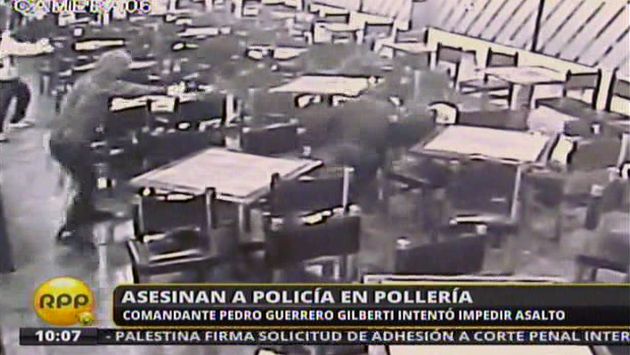 Policía fue abatido en Cercado de Lima. (RPP TV)