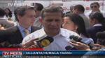 Ollanta Humala volvió a defender el régimen laboral juvenil. (TV Perú)