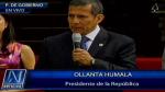 Ollanta Humala criticó a los políticos tradicionales. (Canal N)