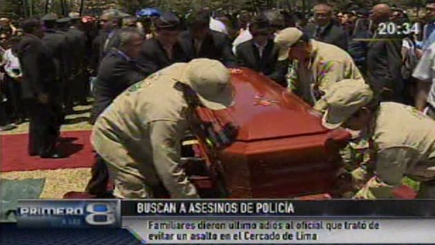 Pedro Pablo Guerrero Gilberti fue sepultado hoy en el cementerio Santa Rosa con todos los honores. (Canal N)