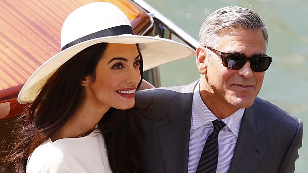 George Clooney y su esposa, Amal Clooney. (AFP)