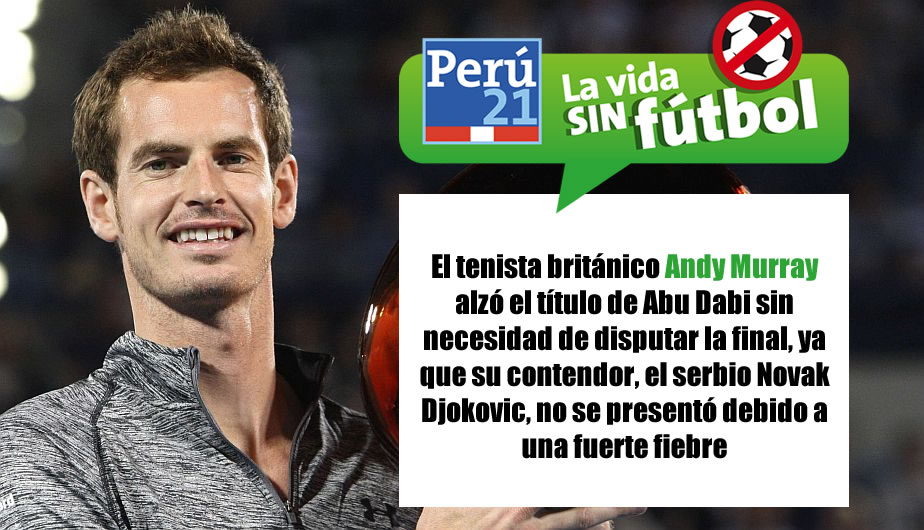 Andy Murray ganó en Abu Dabi sin jugar. (Perú21)