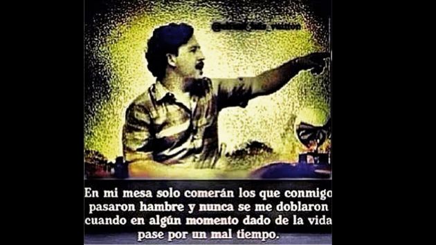 Imagen de Pablo Escobar aún no es retirada de la cuenta de Marcos Rojo. (Instagram)