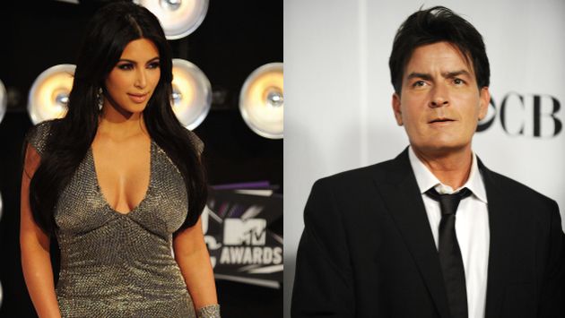 Charlie Sheen criticó el derrier de Kim Kardashian. (Reuters)