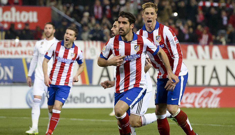 Atlético de Madrid venció 2-0 a Real Madrid por la ida de los octavos de final de la Copa del Rey. (AFP)