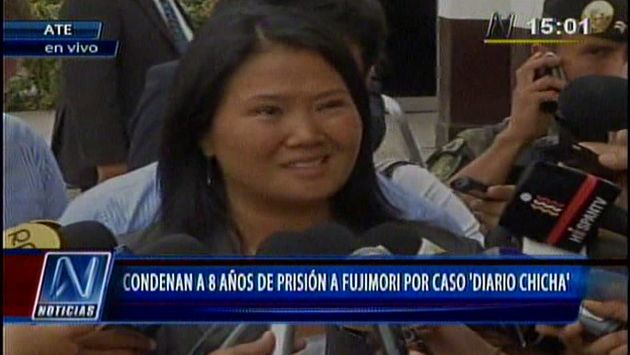 Keiko Fujimori exculpó a su padre del caso Diarios chicha. (Canal N)