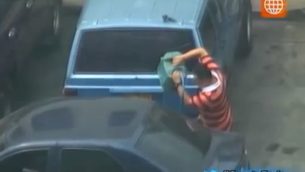 Prueba. En una grabación, el general PNP Vicente Álvarez admite conocer el robo del combustible.  (Imagen de TV)
