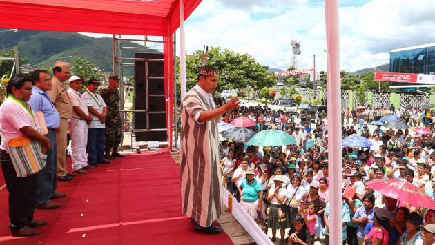 Ollanta Humala dio un mitín en Junín. (Difusión)