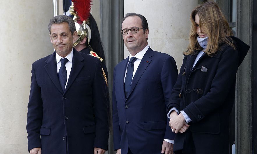 Francois Hollande recibió a líderes mundiales para marcha en París. (AFP)