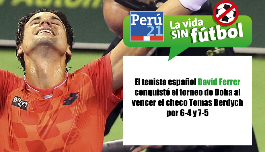 David Ferrer triunfó en Doha. (Perú21)