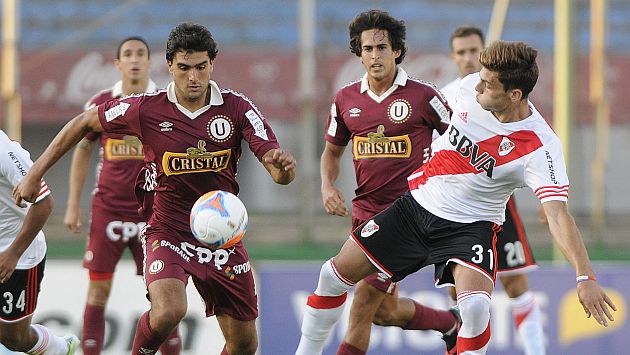 Universitario ganó a River Plate con gol de Alemanno. (EFE/Gol TV)