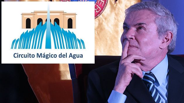Luis Castañeda Lossio dijo que nuevo logo del Circuito Mágico del Agua no está autorizado. (Martín Pauca)