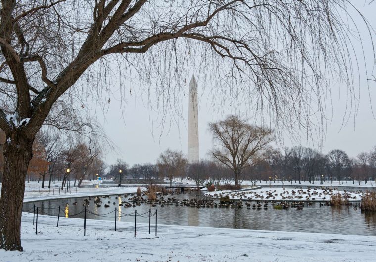 En Nueva York la nieve llegó a 16 cm, aunque se esperaba 50 cm. (AFP)