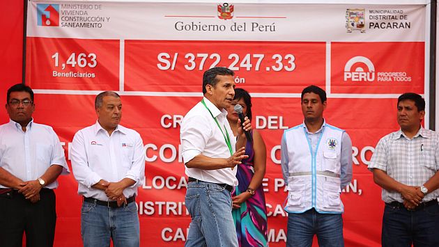 Alcaldesa de Pacarán agradeció a Ollanta Humala por derogar la ‘Ley Pulpín’ en un acto público. (Presidencia Perú Flickr)