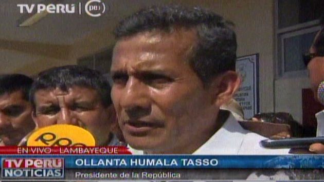 El presidente Ollanta Humala volvió a criticar al Congreso. (TV Perú)