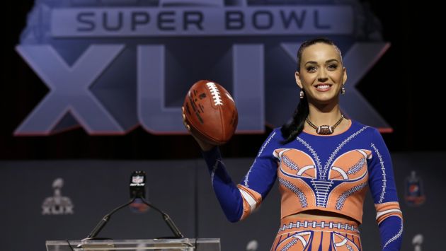 Katy Perry será la estrella del intermedio del Super Bowl. (AP)