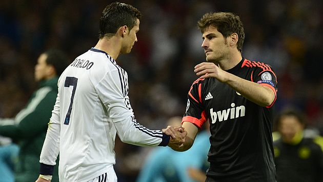 Iker Casillas mostró su apoyo a Cristiano Ronaldo. (AFP)