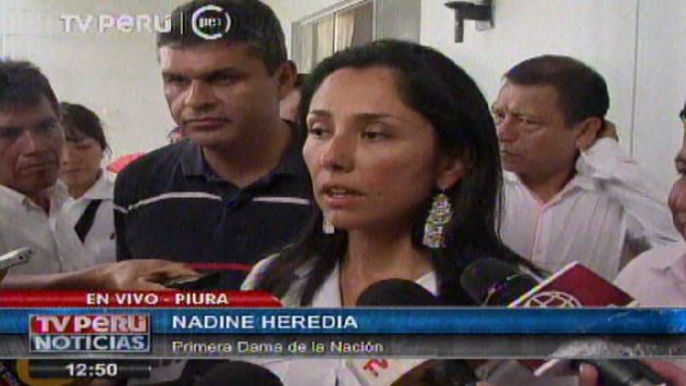 Nadine Heredia rechazó investigaciones en su contra. (TV Perú)