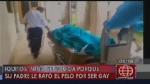 El cuerpo fue trasladado a la morgue de Iquitos. (Captura América TV)